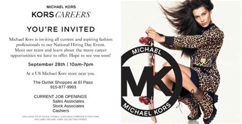 michael kors job opportunities.